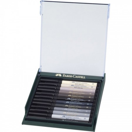Bút cọ Pitt Artist Basic, B, 12 Tông Màu Xám 